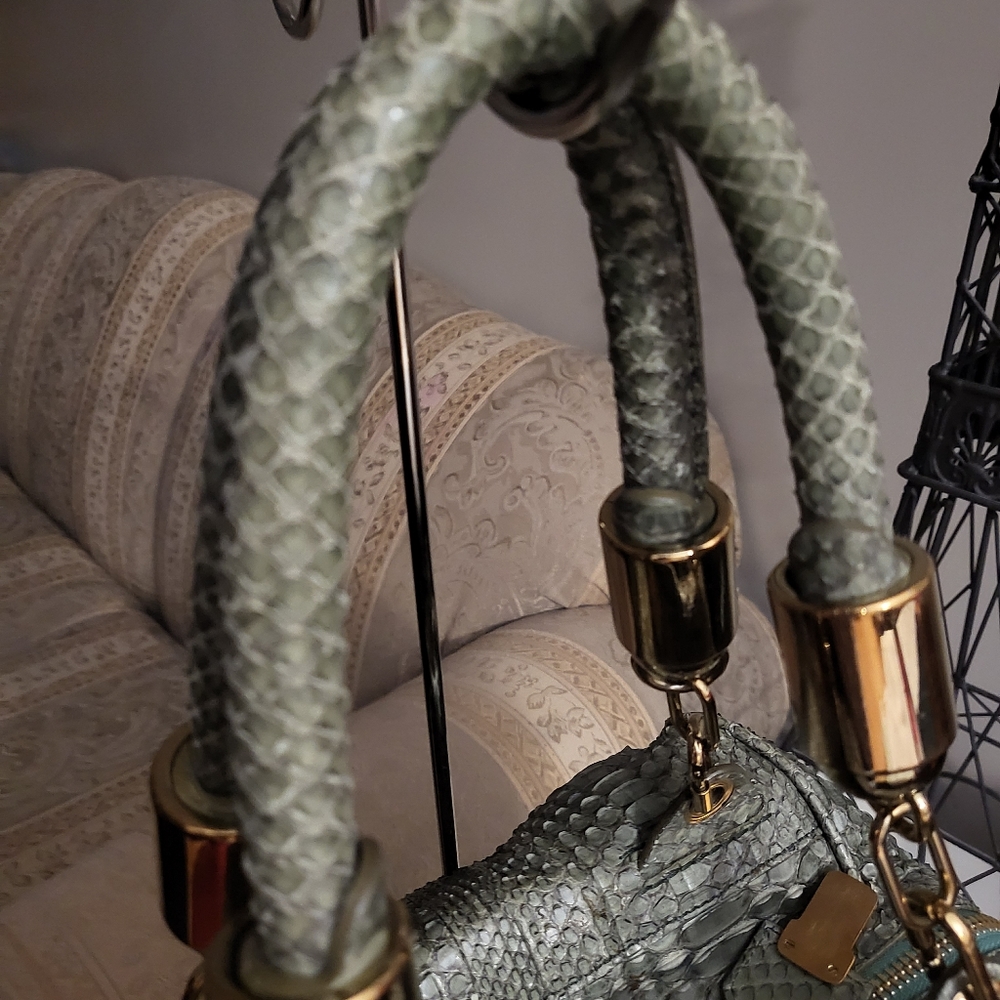 Authentic Rare Chloe Python square bag - Picture 12 of 14